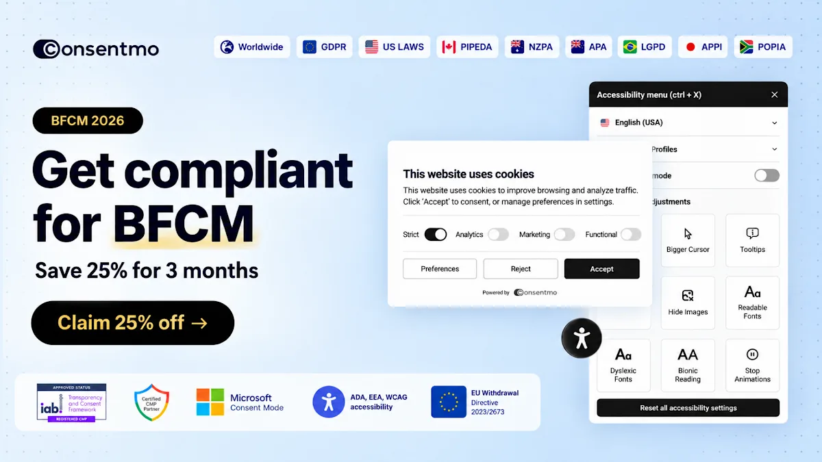 Consentmo GDPR Compliance banner