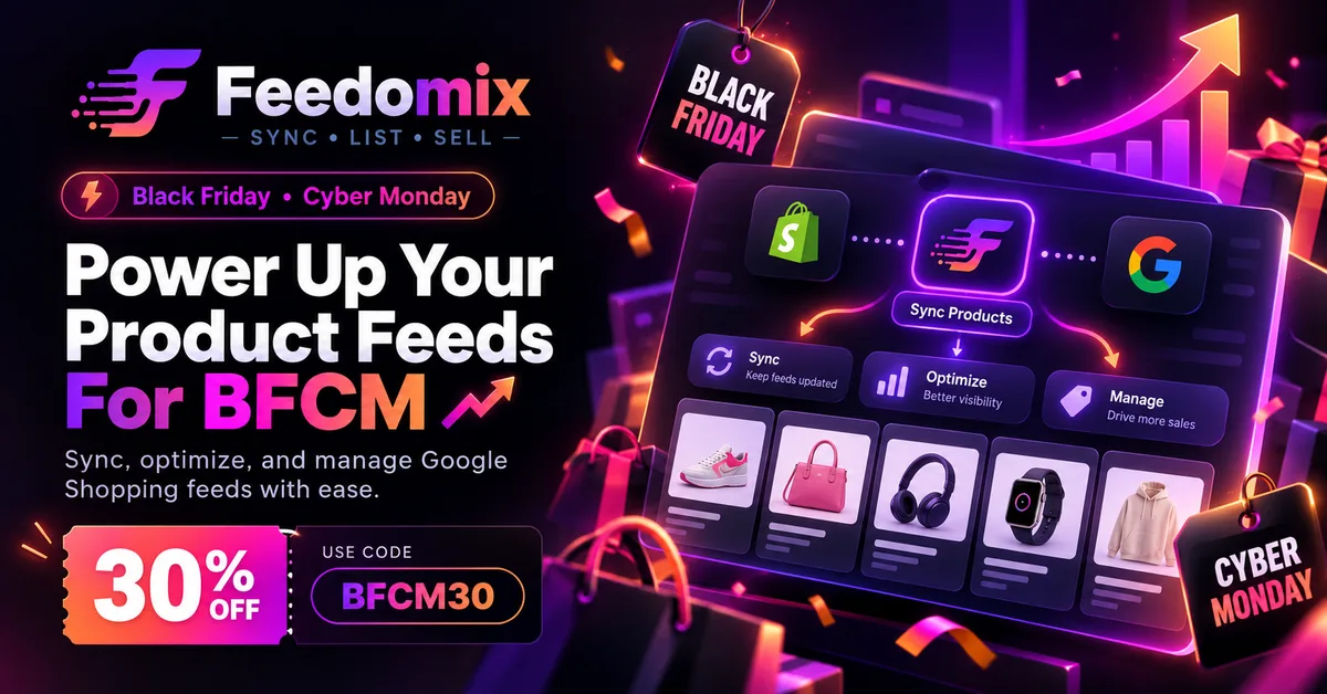 Feedomix Google Shopping Feed banner
